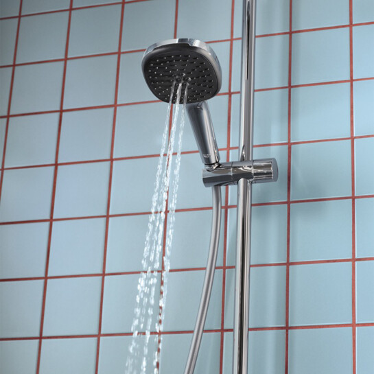 Додаткове фото - Набір змішувачів 2 в 1 для ванної кімнати Grohe QuickFix Vitalio Comfort Cube зі змішувачем для раковини Dice (UA203101TM)