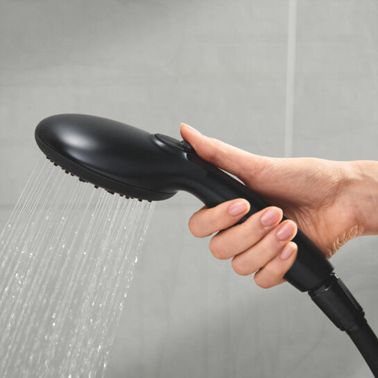 Додаткове фото - Набір змішувачів 3 в 1 для ванної кімнати Grohe QuickFix Start Black UA303305RM