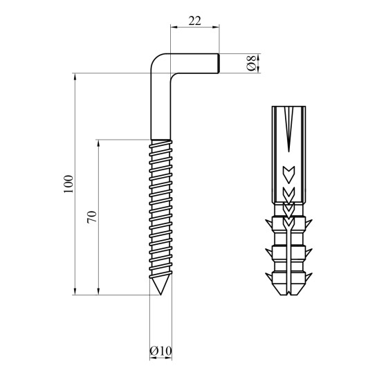 Додаткове фото - Кріплення для водонагрівача Український легіон 10/100 комплект
