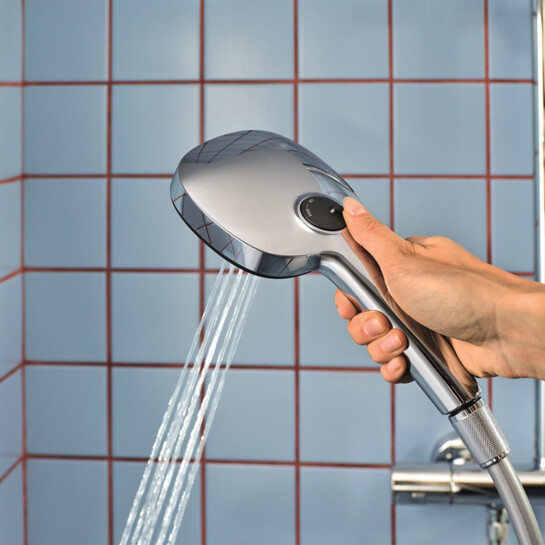 Додаткове фото - Набір змішувачів 2 в 1 для ванної кімнати Grohe QuickFix Flex Vitalio Comfort Cube зі змішувачем для раковини Dice (UA203170101)
