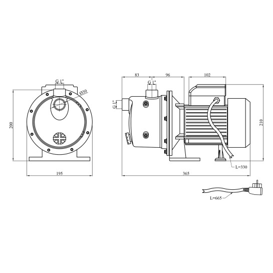 Додаткове фото - Насос поверхневий Forwater JET 150S 1,5 кВт