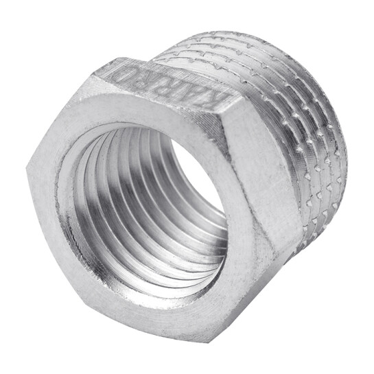 Додаткове фото - Футорка Karro 1/2"х1/4" ЗВ нікельована KR-3115