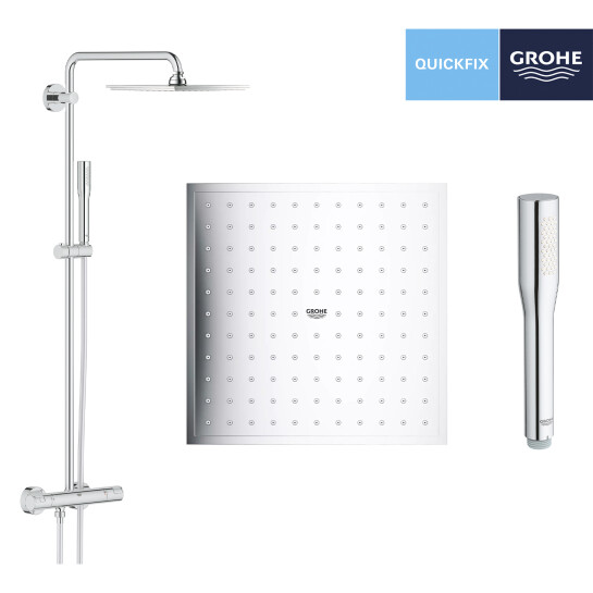 Додаткове фото - Душова система термостатична Grohe QuickFix Vitalio Joy System 230 26365000