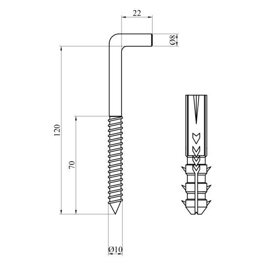 Додаткове фото - Кріплення для водонагрівача Український легіон 10/120 комплект