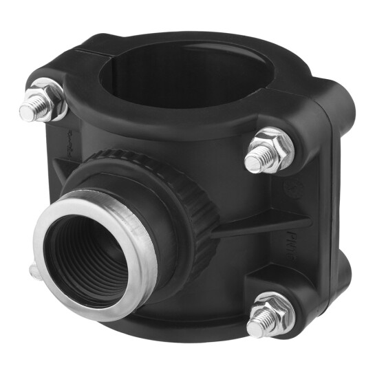 Додаткове фото - Сідлова врізка ПЕ SantehPlast 63х1"