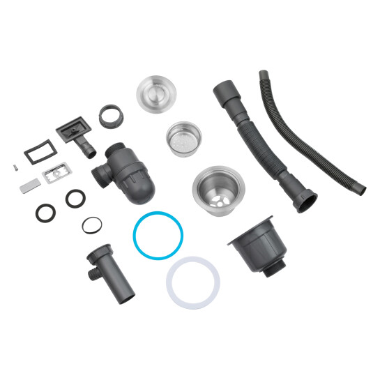 Додаткове фото - Кухонна мийка Kroner KRP Gebürstet - 4545HM (3.0/1.0 мм)