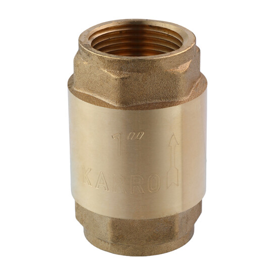 Клапани Зворотній клапан Karro 1" ВВ з латунним штоком KR-6120