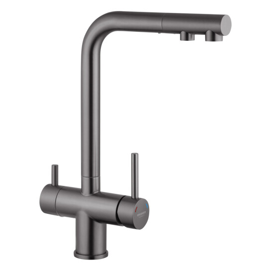Головне фото - Змішувач для кухні з підключенням до фільтру Kroner KRP Edelstahl Klassisch - PVD03811