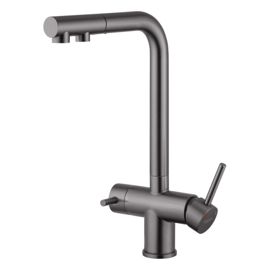 Додаткове фото - Змішувач для кухні з підключенням до фільтру Kroner KRP Edelstahl Klassisch - PVD03811