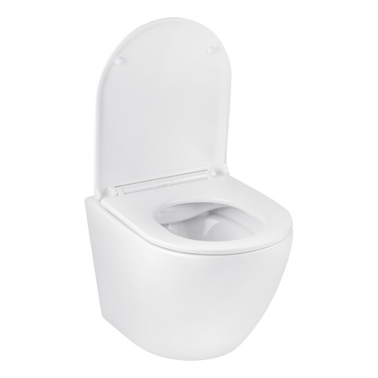 Додаткове фото - Комплект 4 в 1: Інсталяція Grohe Solido 2 в 1 38971000 + Панель змиву для унітаза Grohe Even 389662430 + Унітаз підвісний безобідковий Kroner Harz WHI493736 RIMLESS з сидінням Slim Duroplast / Soft-close / Quick relase KH493736WHIR (38971966243KH49R)