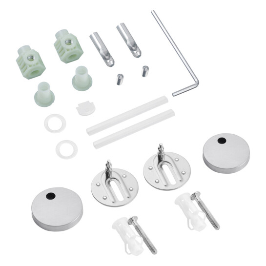 Додаткове фото - Комплект 4 в 1: Інсталяція Grohe Solido 2 в 1 38971000 + Панель змиву для унітаза Grohe Even 389662430 + Унітаз підвісний безобідковий Kroner Harz WHI493736 RIMLESS з сидінням Slim Duroplast / Soft-close / Quick relase KH493736WHIR (38971966243KH49R)