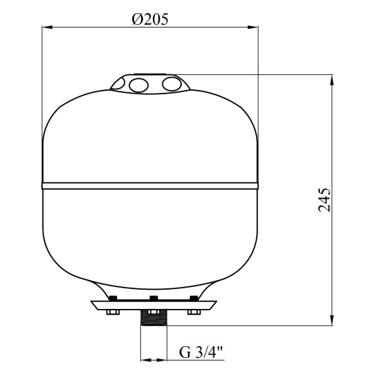 Додаткове фото - Розширювальний бак Grandwater PTV5