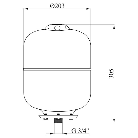 Додаткове фото - Розширювальний бак Forwater PTV8