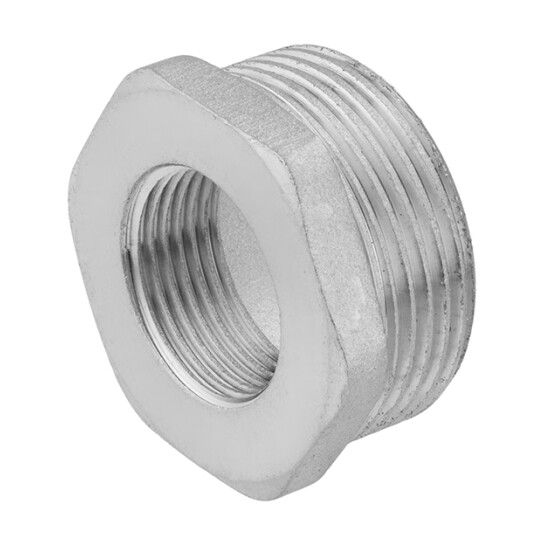 Футорки латунні Футорка посилена LexLine 1 1/4"х3/4" ЗВ нікельована НК0711-Вн