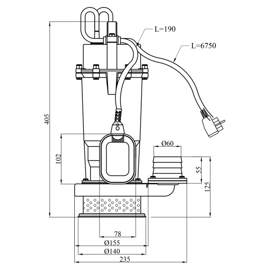 Додаткове фото - Насос дренажний Forwater QDX 25-6-1,5 кВт