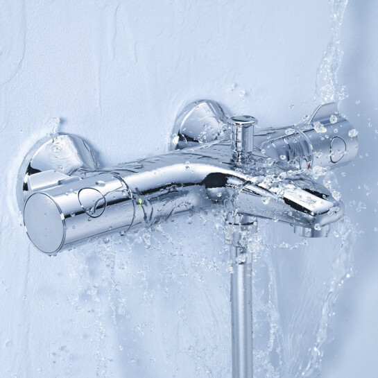 Додаткове фото - Змішувач для ванни Grohe Grohtherm 800 34567000 з душовим гарнітуром 27948001 (34567001)