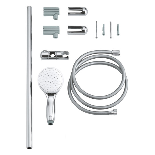 Додаткове фото - Змішувач для ванни Grohe Grohtherm 800 34567000 з душовим гарнітуром 27948001 (34567001)