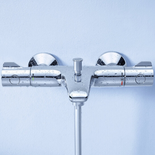 Додаткове фото - Змішувач для ванни Grohe Grohtherm 800 34567000 з душовим гарнітуром 27948001 (34567001)