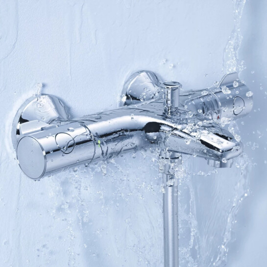 Додаткове фото - Змішувач для ванни Grohe Grohtherm 800 34567000 з душовим гарнітуром 27948001 (34567001)