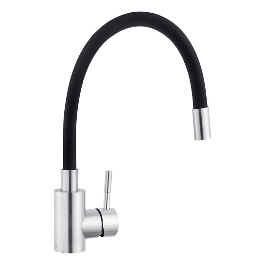 Додаткове фото - Змішувач для кухні з гнучким виливом Kroner KRP Edelstahl Klassisch - ESG035BLK