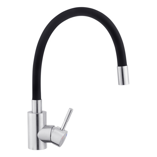 Додаткове фото - Змішувач для кухні з гнучким виливом Kroner KRP Edelstahl Klassisch - ESG035BLK
