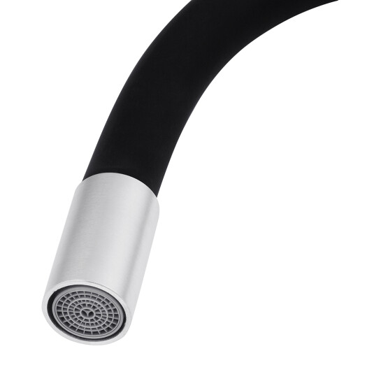 Додаткове фото - Змішувач для кухні з гнучким виливом Kroner KRP Edelstahl Klassisch - ESG035BLK