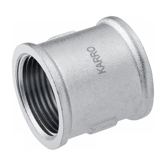 Муфти латунні Муфта Karro 3/4" ВВ нікельована KR-3122