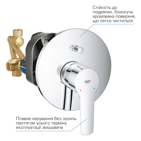 Додаткове фото - Душова система прихованого монтажу Grohe QuickFix Start UA25183007