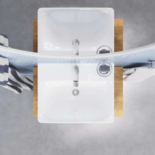 Додаткове фото - Змішувач для раковини Grohe QuickFix Dice M-Size 1018320000 з донним клапаном