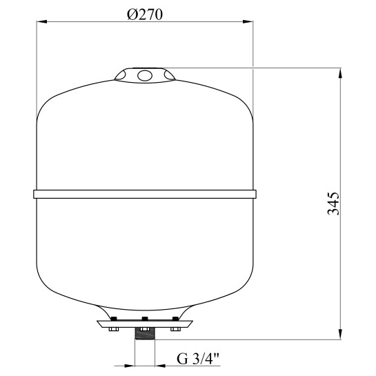 Додаткове фото - Розширювальний бак Forwater PTV12