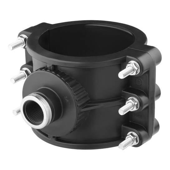 Додаткове фото - Сідлова врізка ПЕ SantehPlast 110х3/4"