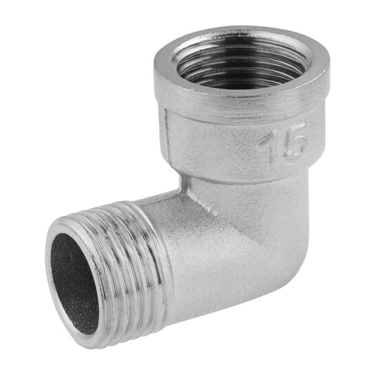 Кутники латунні Кутник посилений LexLine 1/2" ВЗ нікельований НК0122-1Вн
