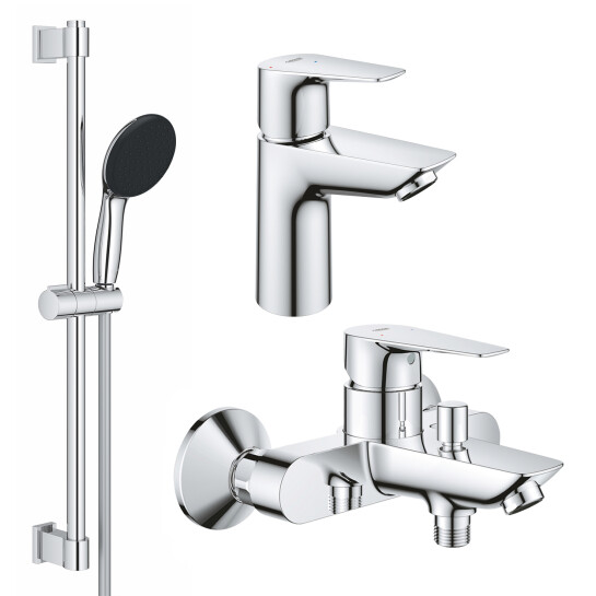 Набори змішувачів Набір змішувачів 3 в 1 для ванної кімнати Grohe QuickFix StartEdge S-Size UA202501SE