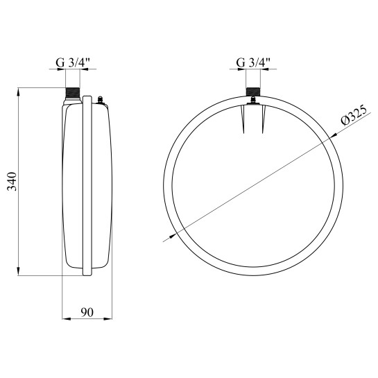 Додаткове фото - Розширювальний бак Grandwater PTEV6 (таблетка)