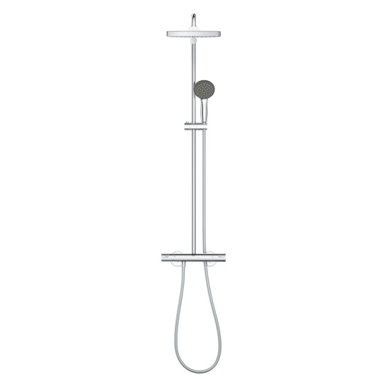 Додаткове фото - Душова система термостатична Grohe QuickFix Vitalio Start System 250 Cube 26696000