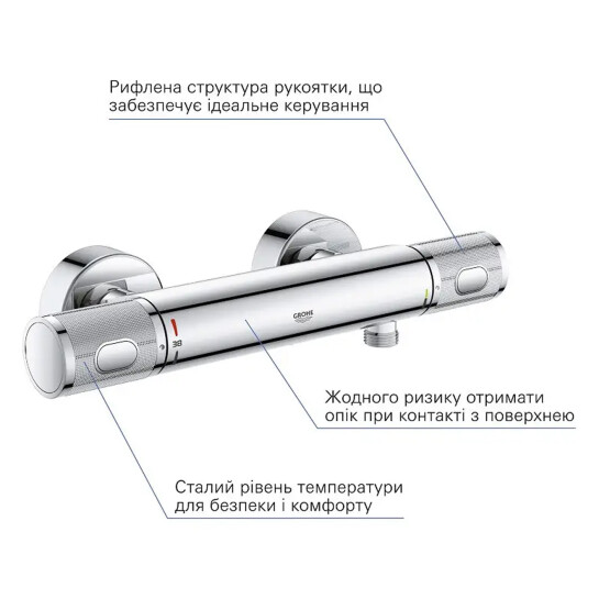 Додаткове фото - Змішувач термостатичний для душу Grohe QuickFix Precision Feel 34790000