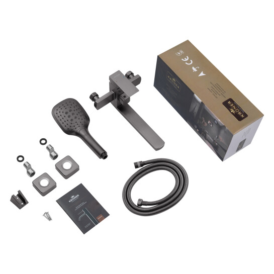 Додаткове фото - Змішувач для ванни Kroner KRP Edelstahl Kubus - PVD070