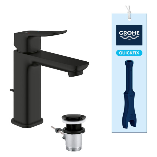 Додаткове фото - Змішувач для раковини Grohe QuickFix Dice M-Size 1018322430 з донним клапаном