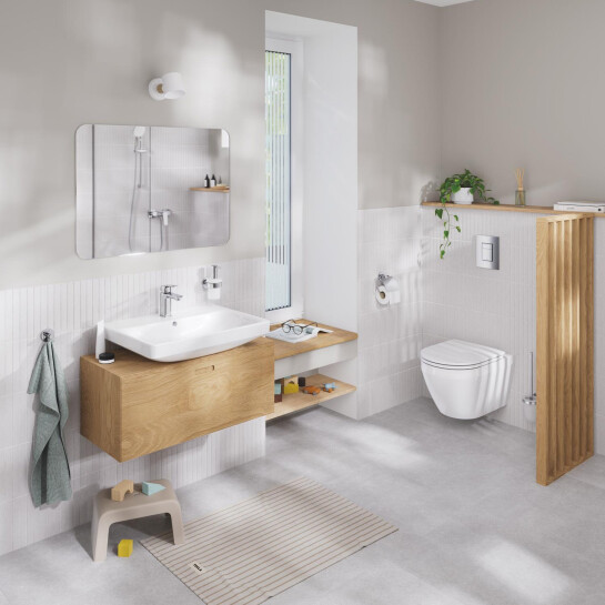 Додаткове фото - Змішувач для раковини Grohe QuickFix Dice M-Size 1018330000 з донним клапаном