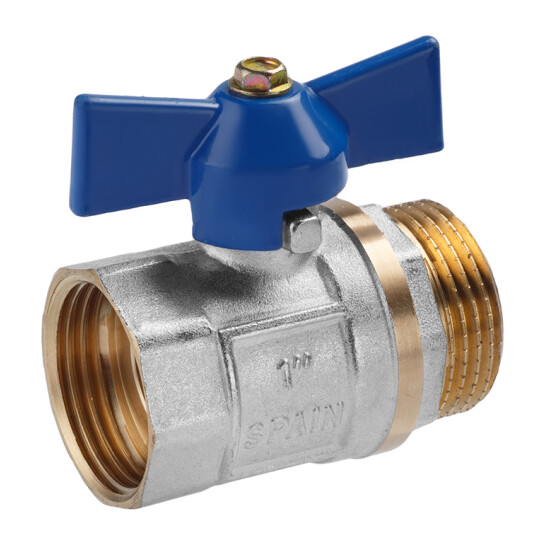 Додаткове фото - Кран кульовий Valves 1" ВЗ PN30 синій метелик