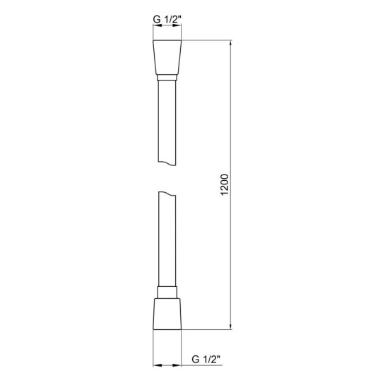 Додаткове фото - Шланг для душу Kroner KRM - C608 Anti-Twist 120 см