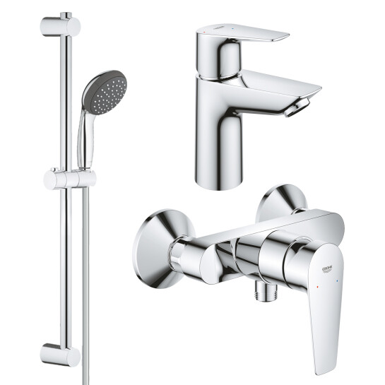 Набори змішувачів Набір змішувачів 3 в 1 для ванної кімнати Grohe QuickFix StartEdge S-Size UA202502SE