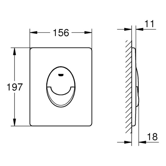 Додаткове фото - Панель змиву для унітаза Grohe Start 38964KF0