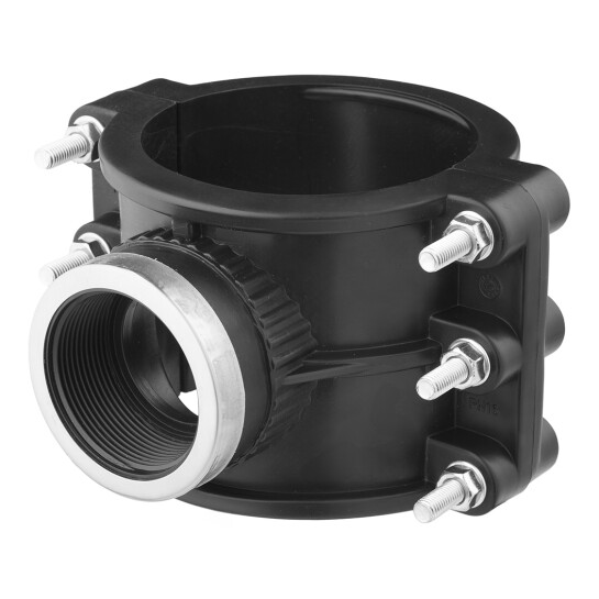 Додаткове фото - Сідлова врізка ПЕ SantehPlast 110х2"