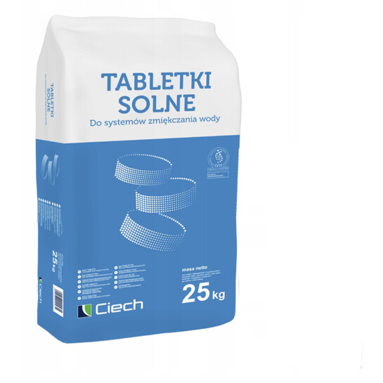 Головне фото - Сіль таблетована для систем очищення води Ciech Tabletki Solne 25 кг