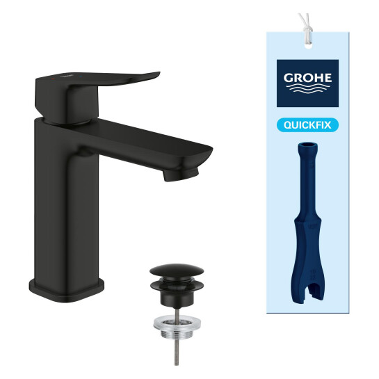 Додаткове фото - Змішувач для раковини Grohe QuickFix Dice ES M-Size 1018362430 з донним клапаном