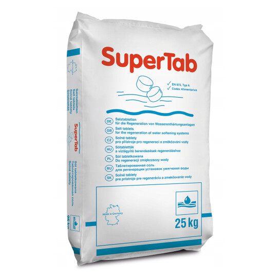 Головне фото - Сіль таблетована для систем очищення води K+S SuperTab 25 кг