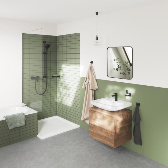 Додаткове фото - Змішувач для раковини Grohe QuickFix Dice S-Size 1018562430 з донним клапаном