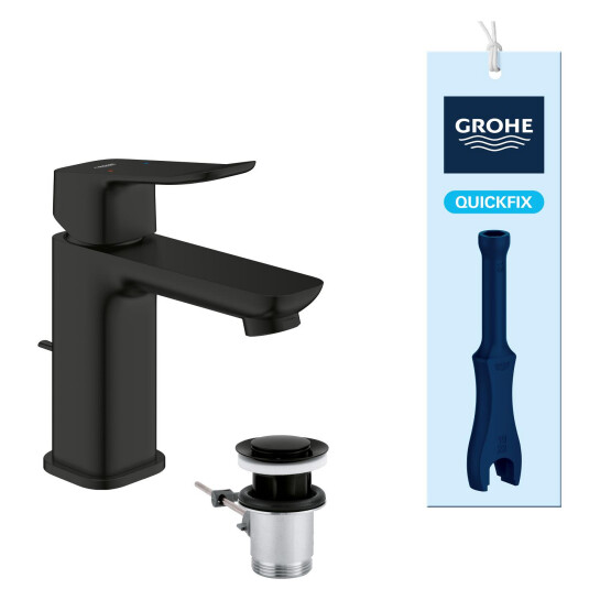 Додаткове фото - Змішувач для раковини Grohe QuickFix Dice S-Size 1018562430 з донним клапаном