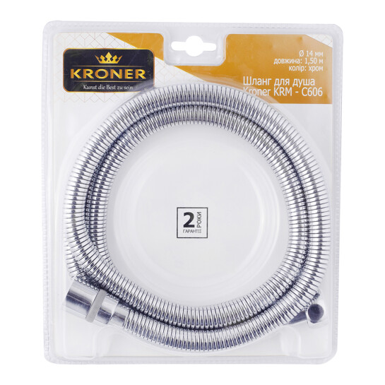 Додаткове фото - Шланг для душу Kroner KRM - C606 Anti-Twist 150 см